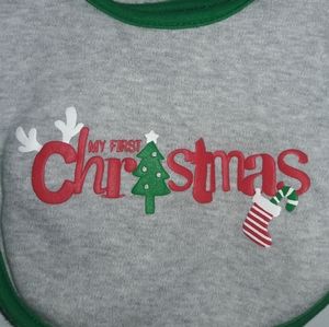 My First Christmas Bib
